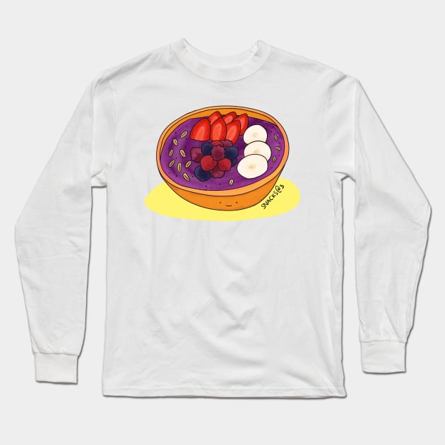 Acai bowl in the morning Long Sleeve T-Shirt by Snacks At 3